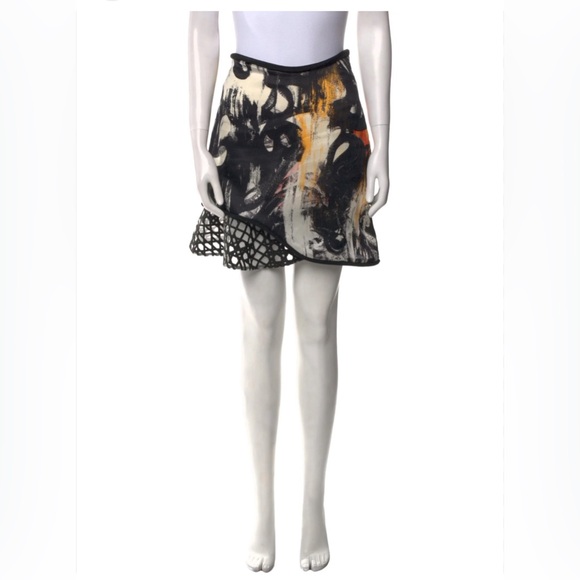 3.1 Phillip Lim Mini Skirt 4 Asymmetrical 100% Silk Fall...